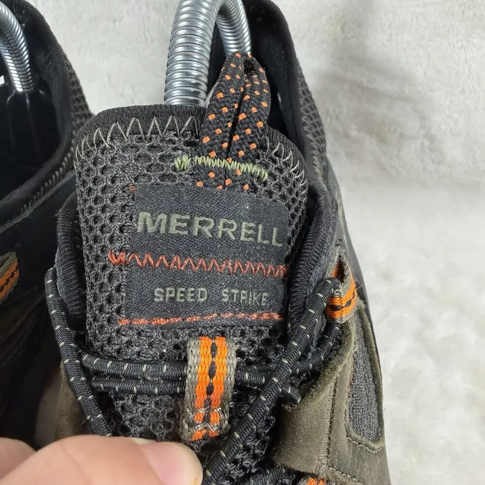 Merrell Speed Strike Men’s Size 8 Olive Black Hiking Trail Shoes New